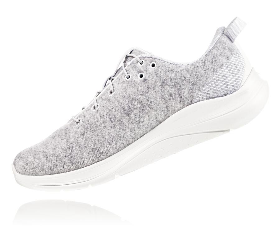 Hoka One One Hupana Flow Wool Löparskor Dam - Grå - FZXYM-1248